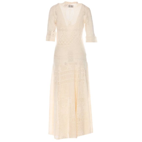 Zadig & Voltaire Cotton Pointelle Crochet Maxi Dress - Picture 5 of 8